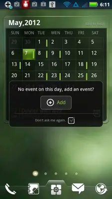 Calendar Widget android App screenshot 0